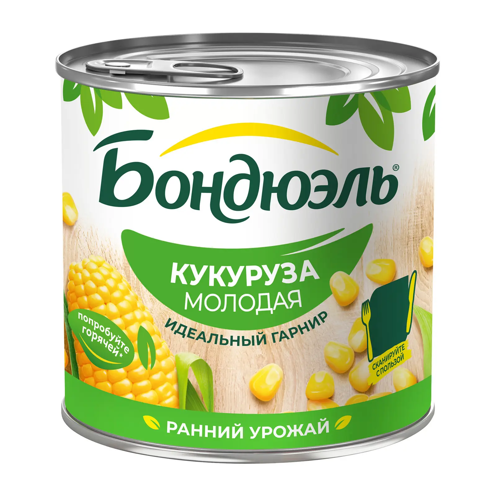 Изображение товара Кукуруза Бондюэль молодая консервированная 340г