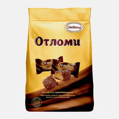 Конфеты Отломи вафельно-карамельные Акконд 360г