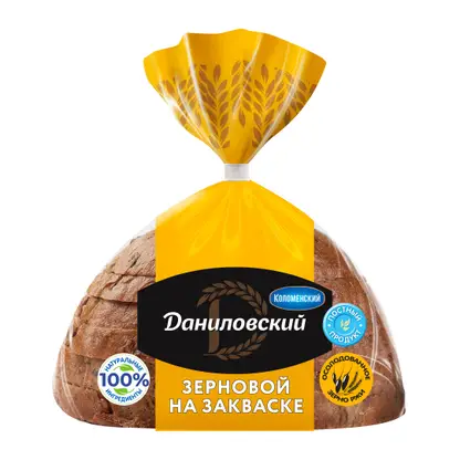 Изображение товара Хлеб зерновой нарезанный Даниловский 300г - натуральный вкус