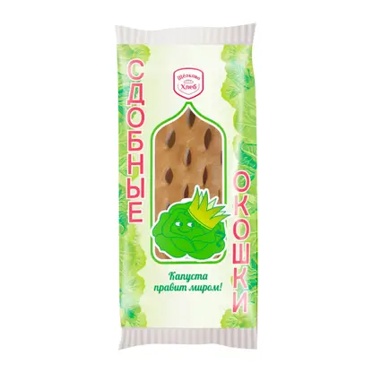 Изображение товара Сдобные Окошки с капустой Щелковохлеб 130г