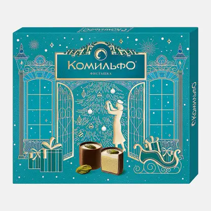 Конфеты Комильфо Фисташка шоколадные 232г