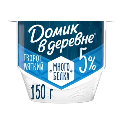 Изображение товара Творог Домик в деревне мягкий 5% 150г