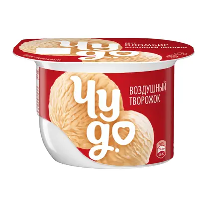 Изображение товара Творожный десерт взбитый со вкусом пломбира Чудо 5.8% 85г Изображение товара Творожный десерт взбитый со вкусом пломбира Чудо 5.8% 85г