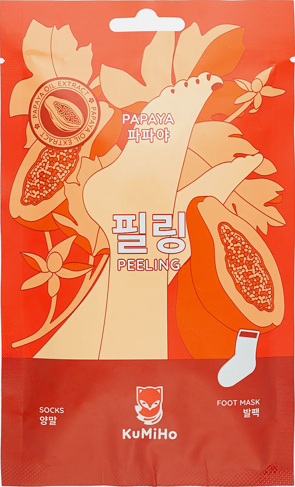 Пилинг-носочки для ног Kumiho с экстрактом папайи 30мл