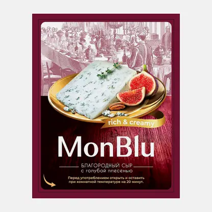 Сыр Mon Blu с голубой плесенью 60% 100г