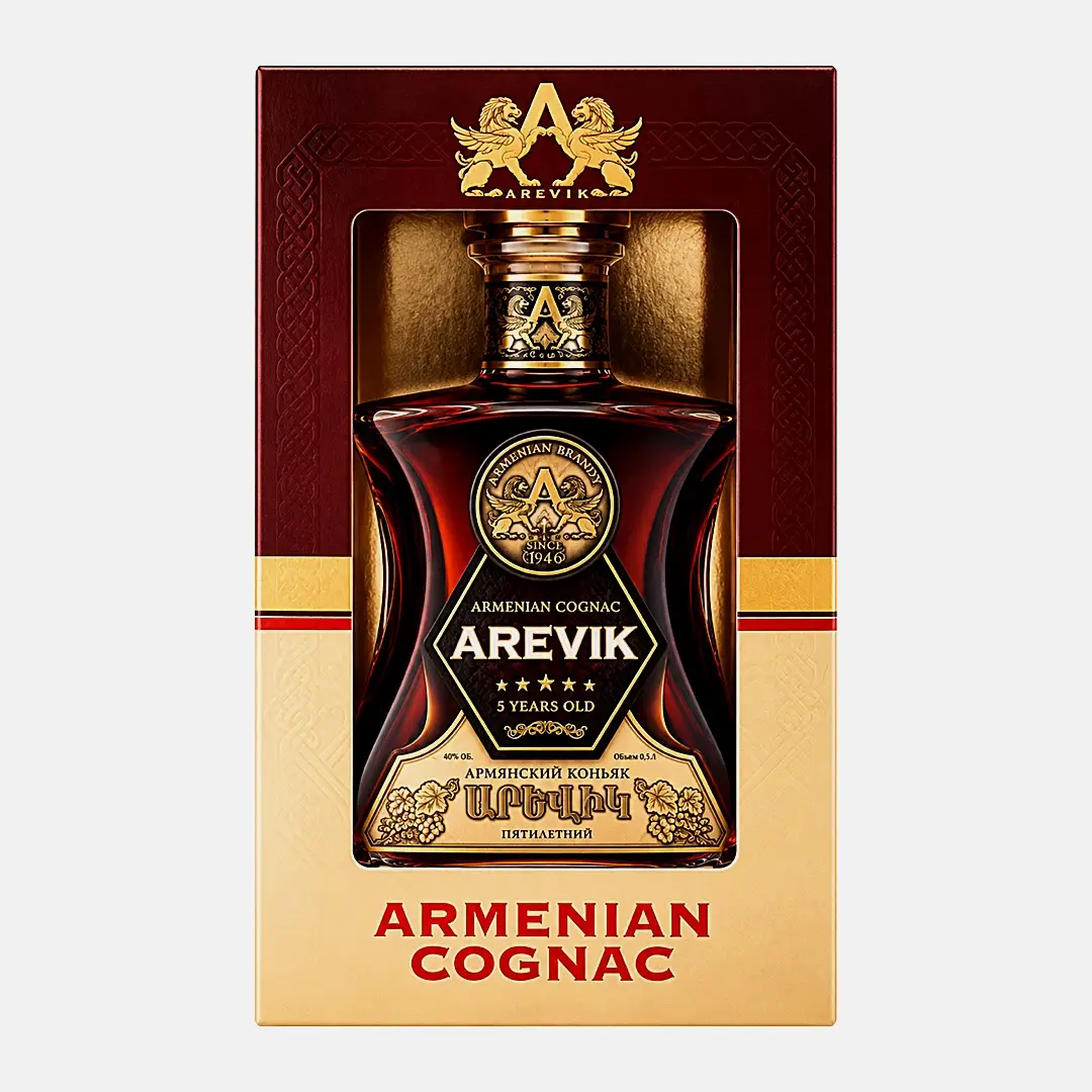 Коньяк Arevik 5 лет 40% 500мл
