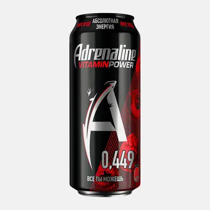 Энергетический напиток со вкусом ягод Adrenaline Rush Vitamin Power 449мл