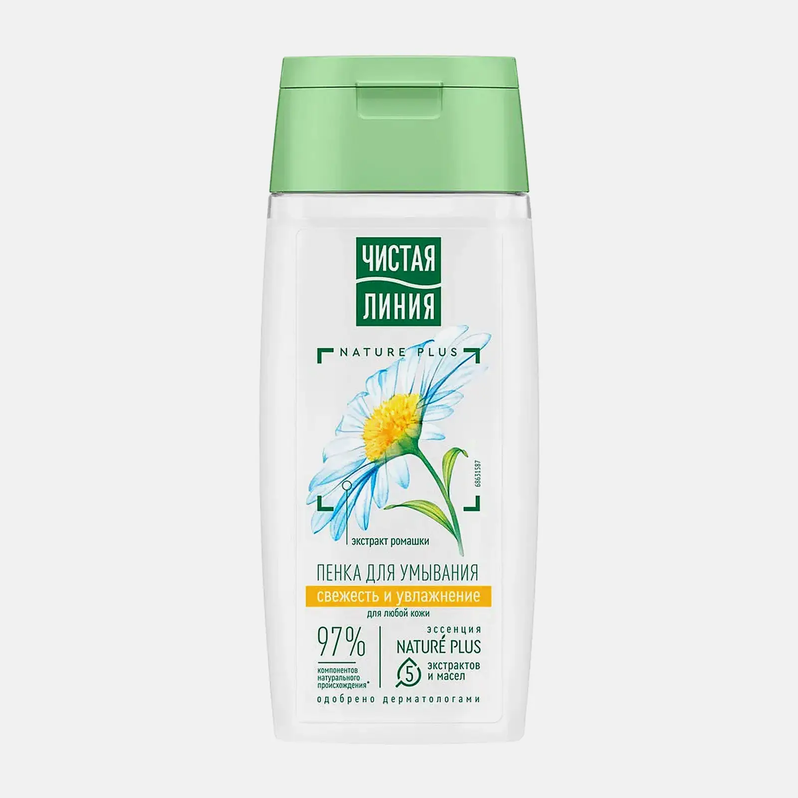 Пенка для умывания Свежесть и увлажнение Чистая линия 100мл