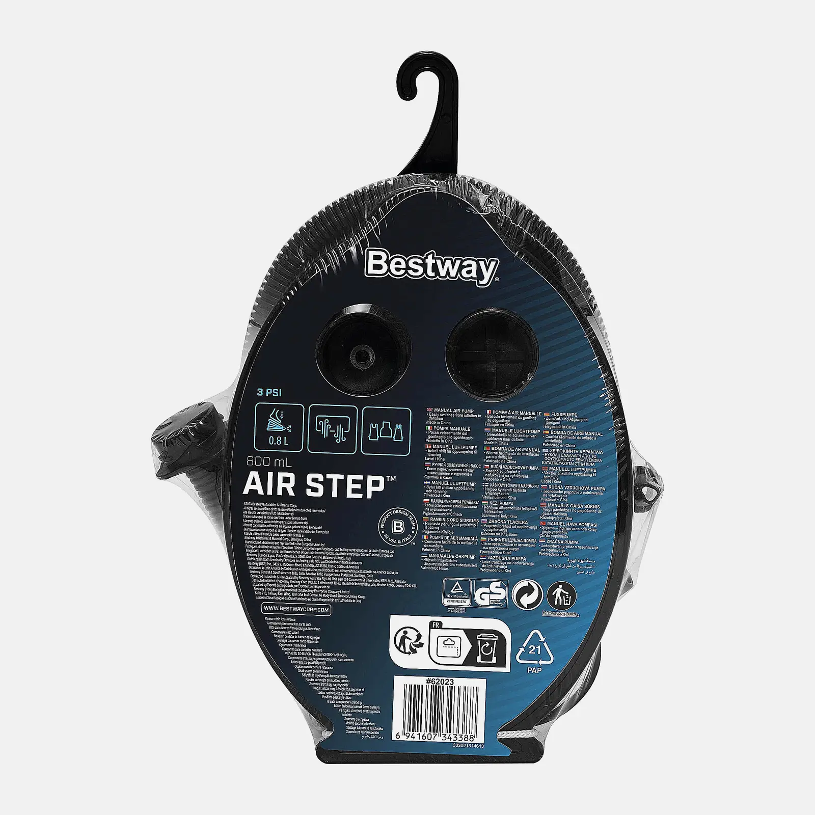 Ножной насос 22.8*15.8*6см Bestway - фото 2