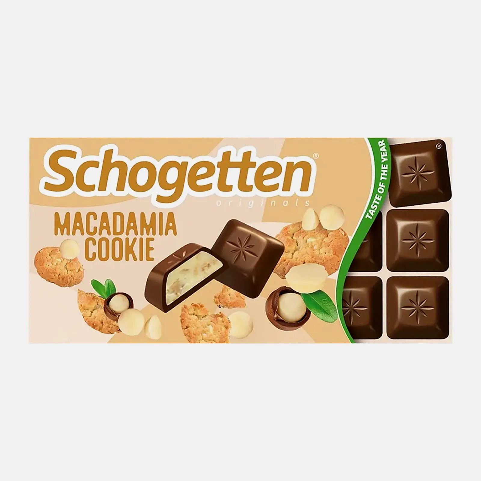 Шоколад печенье и макадамия Schogetten 100г