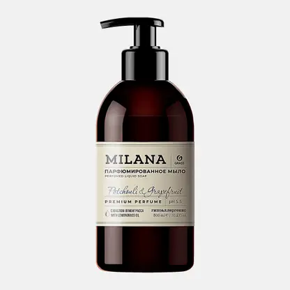 Мыло Milana жидкое парфюмированное Patchouli and Grapefruit 300мл