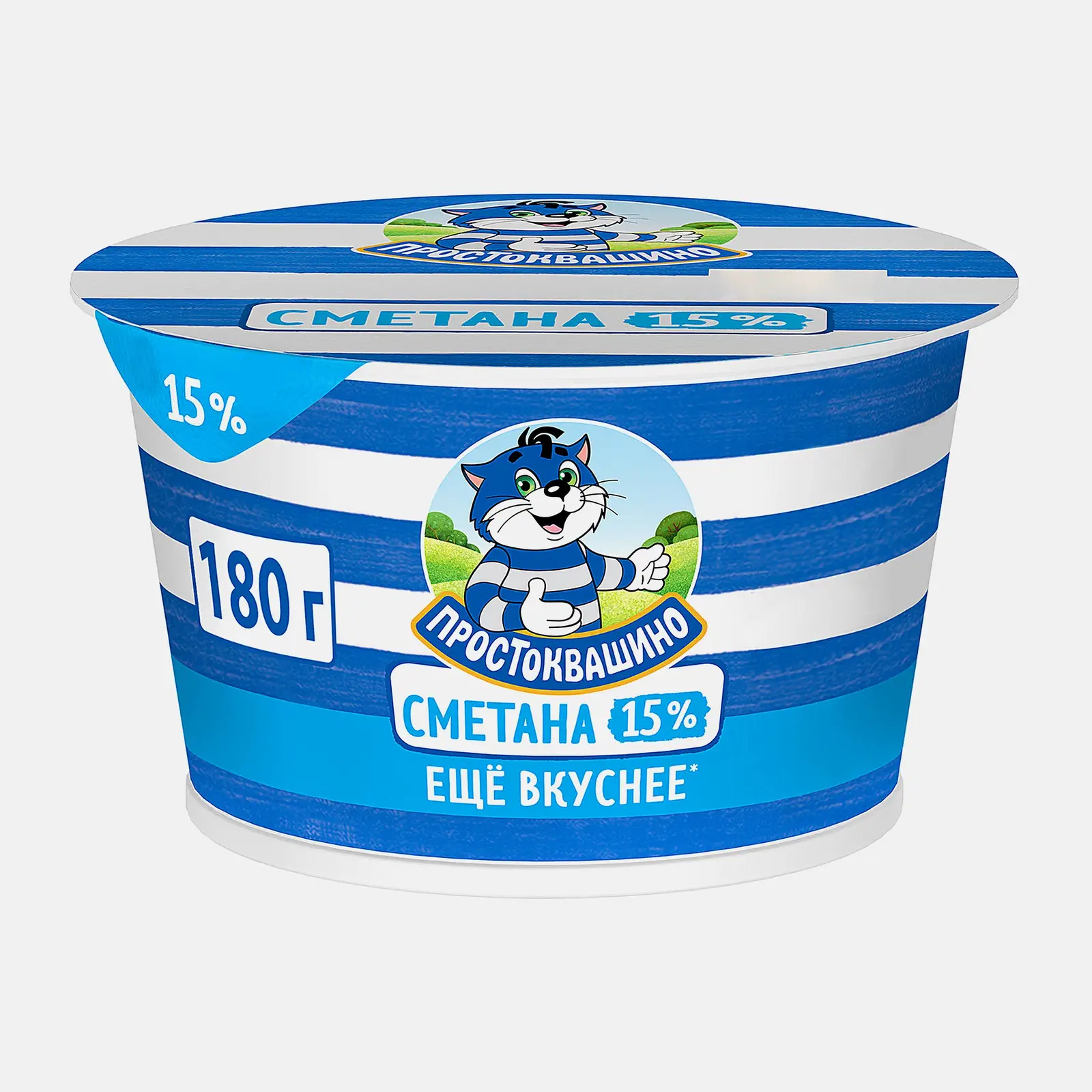 Изображение товара Сметана Простоквашино 15% 180г натуральный продукт для разнообразных блюд