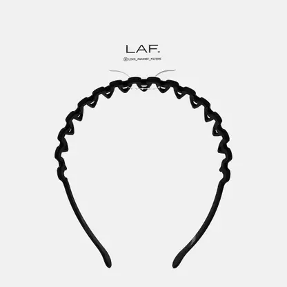 Ободок LAF с зубчиками черный soft-touch