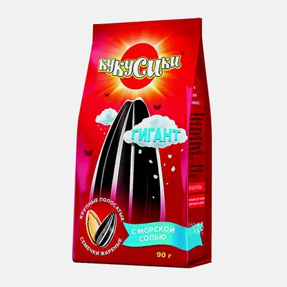 Семечки Кукусики полосатые Гигант с морской солью 90г