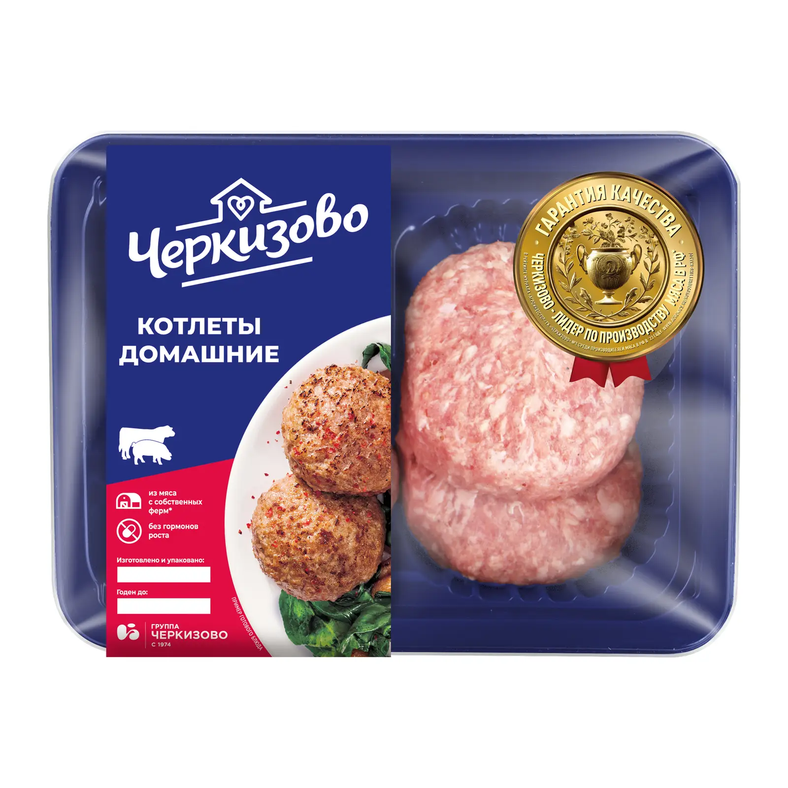 Изображение товара Котлеты Черкизово Домашние 400г - Свино-говяжьи котлеты