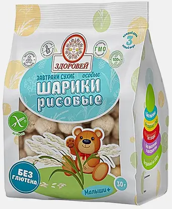 Шарики рисовые Здоровей 30г