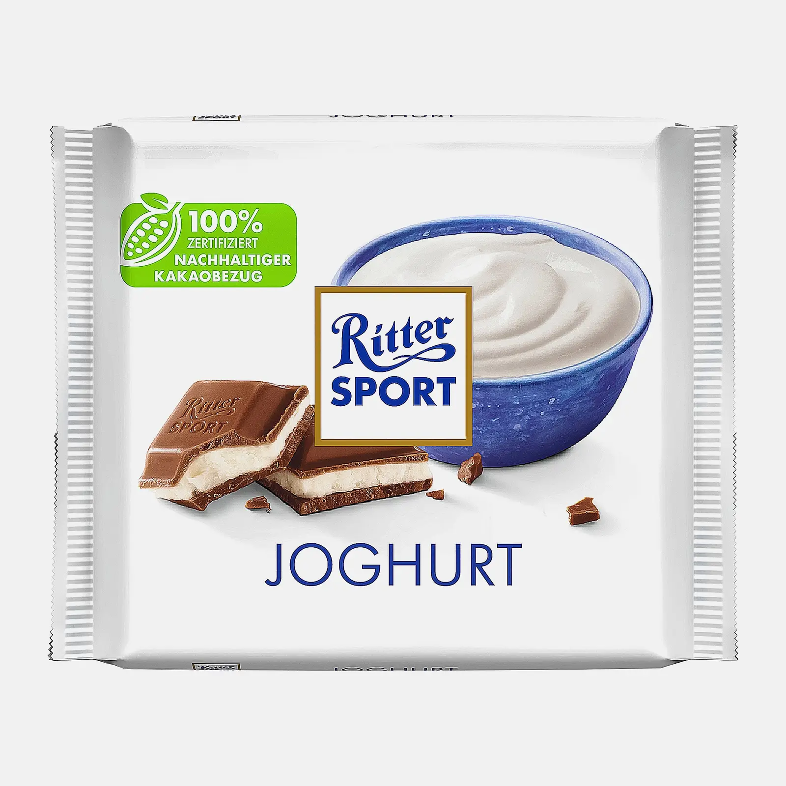 Молочный шоколад с йогуртной начинкой Ritter Sport 100г Молочный шоколад с йогуртной начинкой Ritter Sport 100г