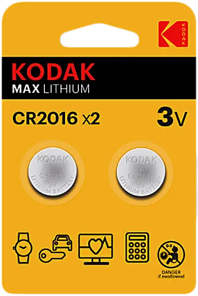 Батарейки Kodak Max Lithium CR2016 2шт