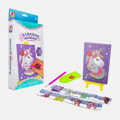 Алмазная мозаика с набором аксессуаров 1Toy в ассортименте