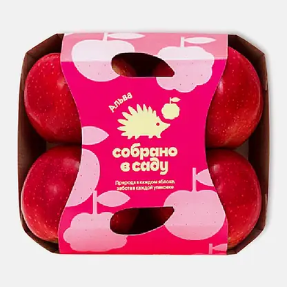 Яблоки Альва Собрано в саду 4шт