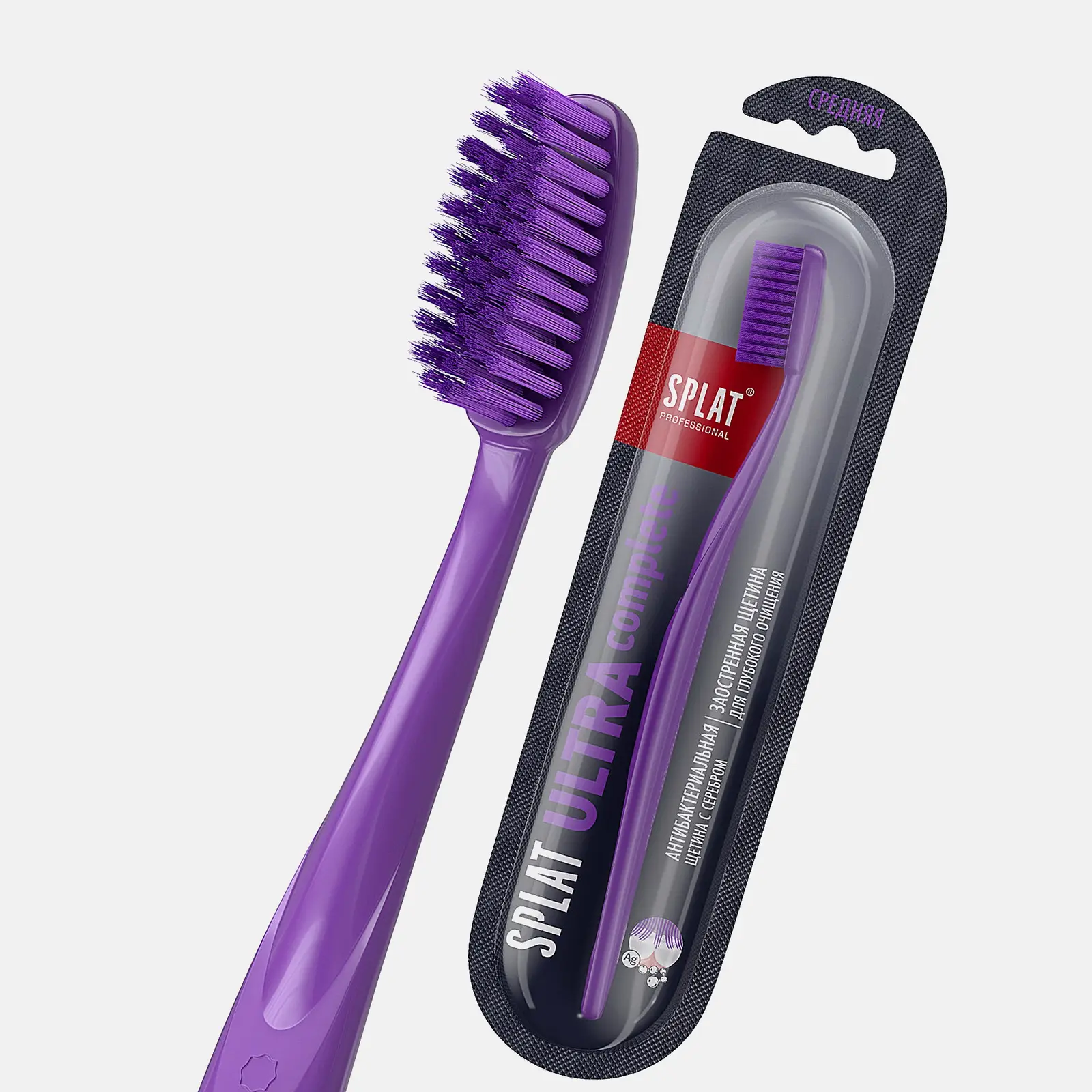 Зубная щетка Splat Professional Ultra Complete средняя в ассортименте - фото 8