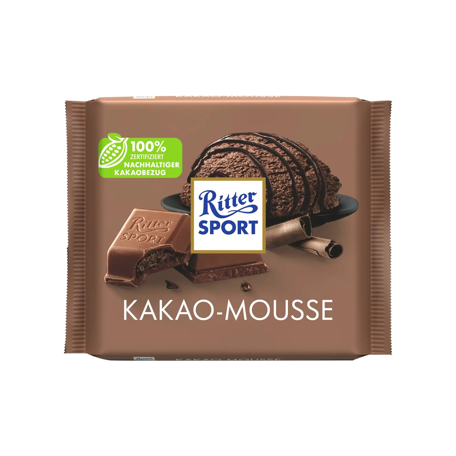 Изображение товара Молочный шоколад Ritter Sport с какао муссом 100г - нежное и тающее лакомство