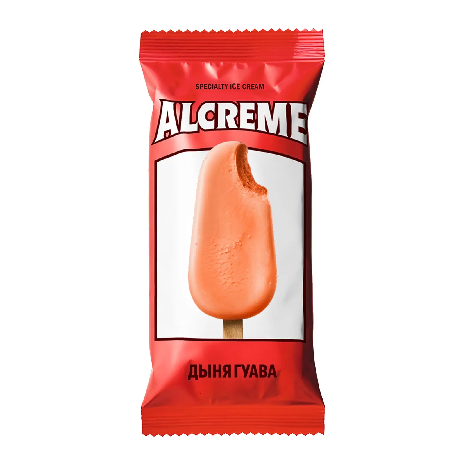 Изображение товара Мороженое эскимо с дыней и розовой гуавой Alcreme 70г
