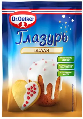 Изображение товара Глазурь Dr.Bakers белая 90г