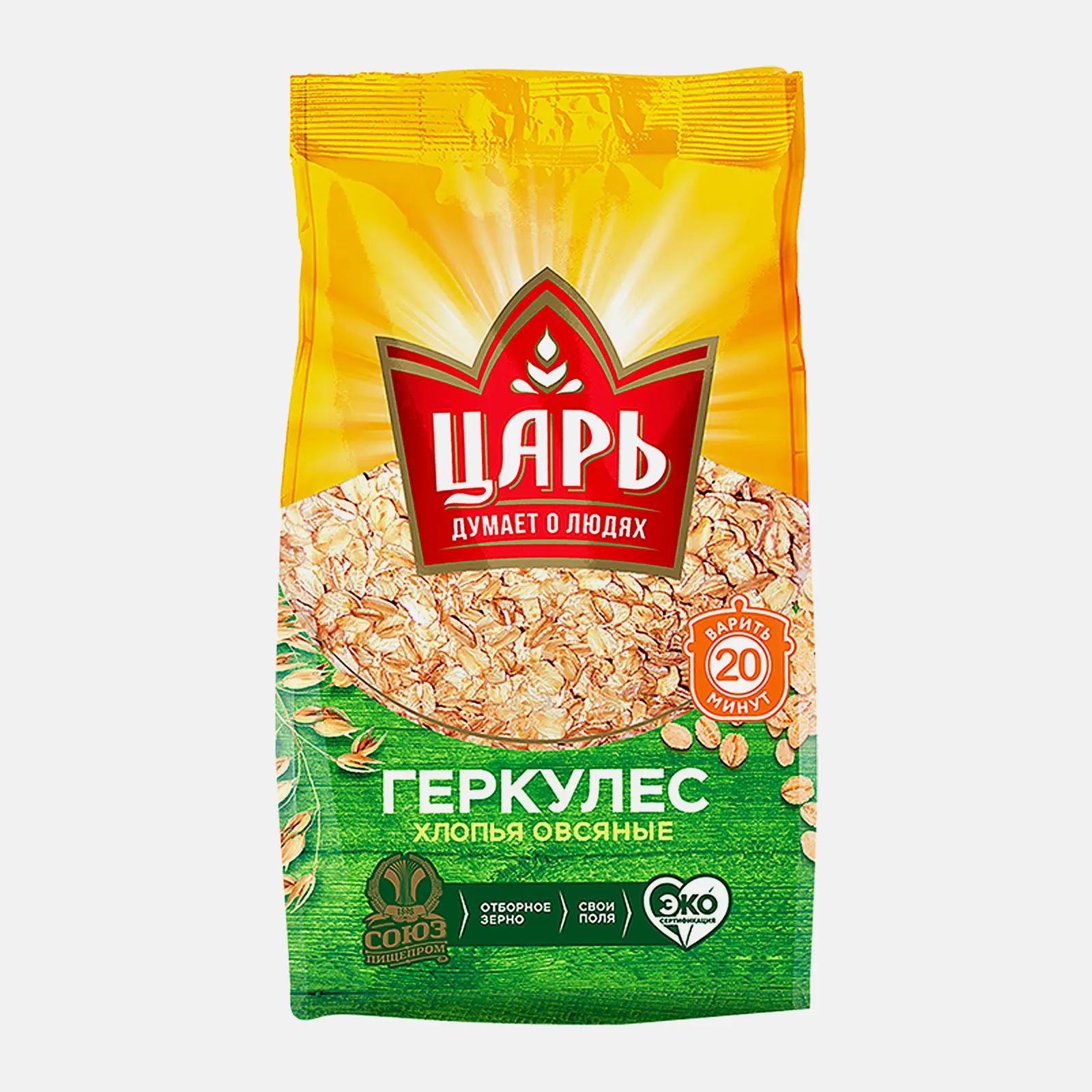 Изображение товара Хлопья Царь овсяные Геркулес 400г