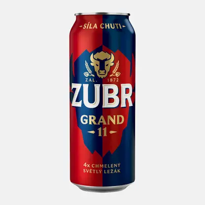 Пиво Zubr Grand светлое фильтрованное 4.8% 500мл