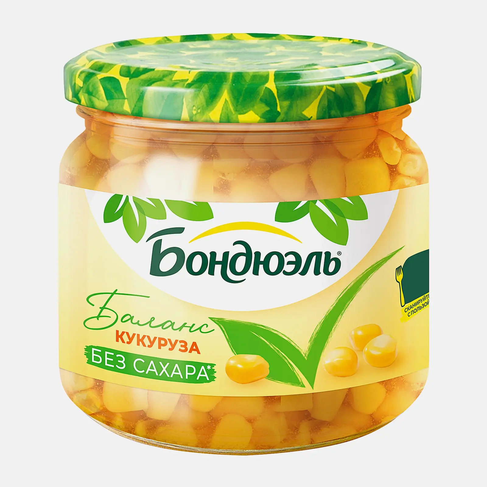 Изображение товара Консервированная кукуруза без сахара Бондюэль 360г натуральный продукт