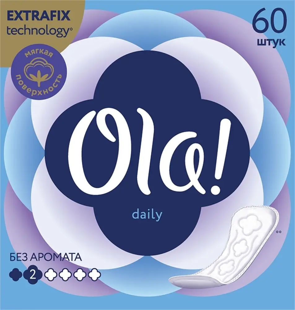 Прокладки ежедневные Ola! Daily 60шт
