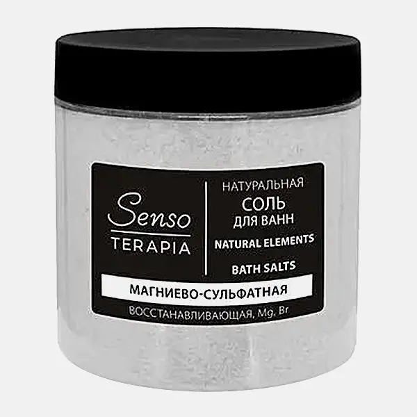 Магниево-сульфатная соль для ванн Natural Elements Senso Terapia 600г