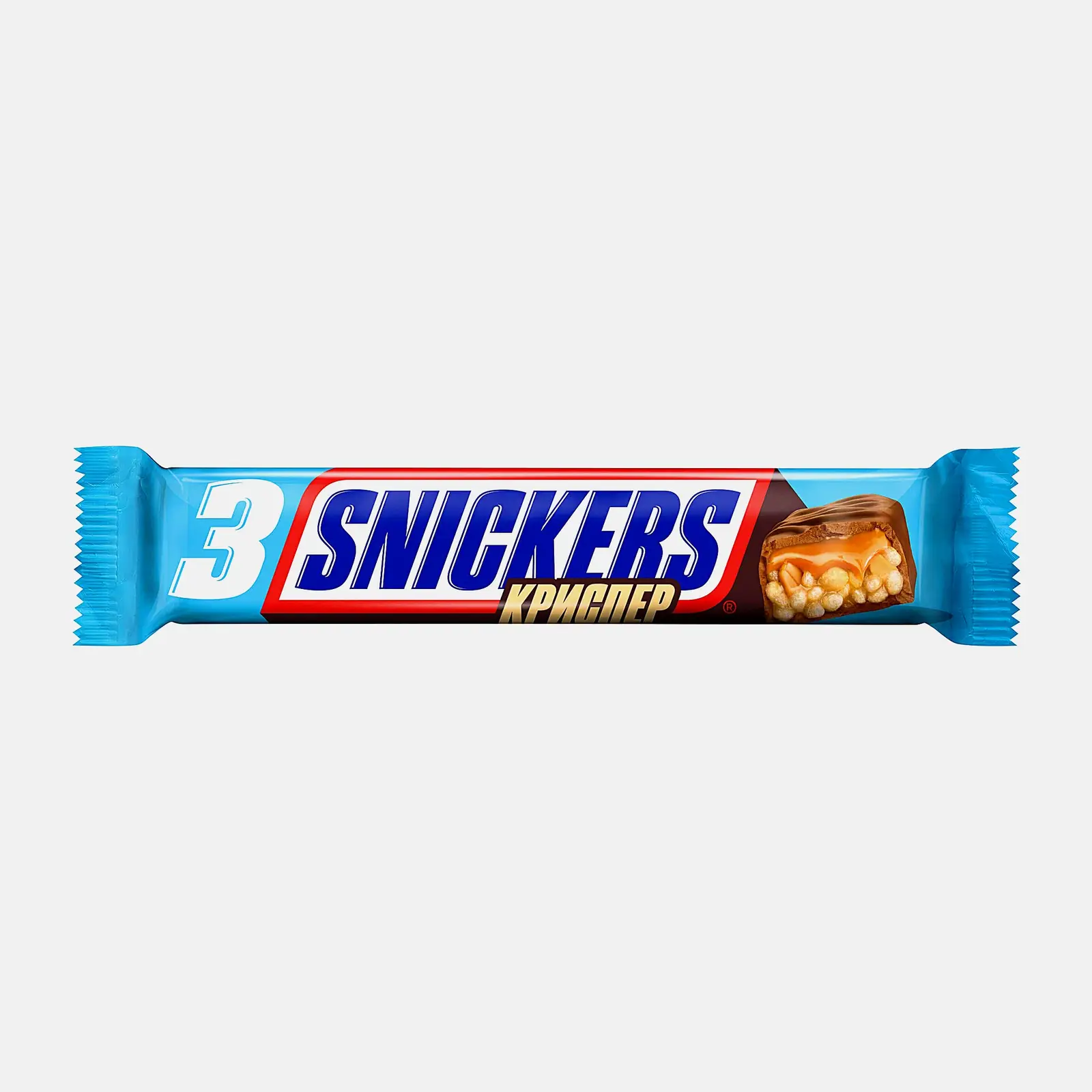 Изображение товара Шоколадный батончик Snickers Криспер с карамелью и арахисом 60г