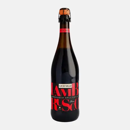 Вино игристое Lambrusco Ca' di Valle розовое полусладкое 9.5% 750мл