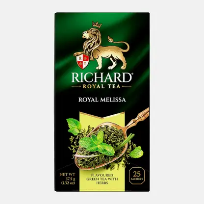 Чай зеленый Richard Royal Melissa мелисса мята лемонграсс 25пак 37.5г