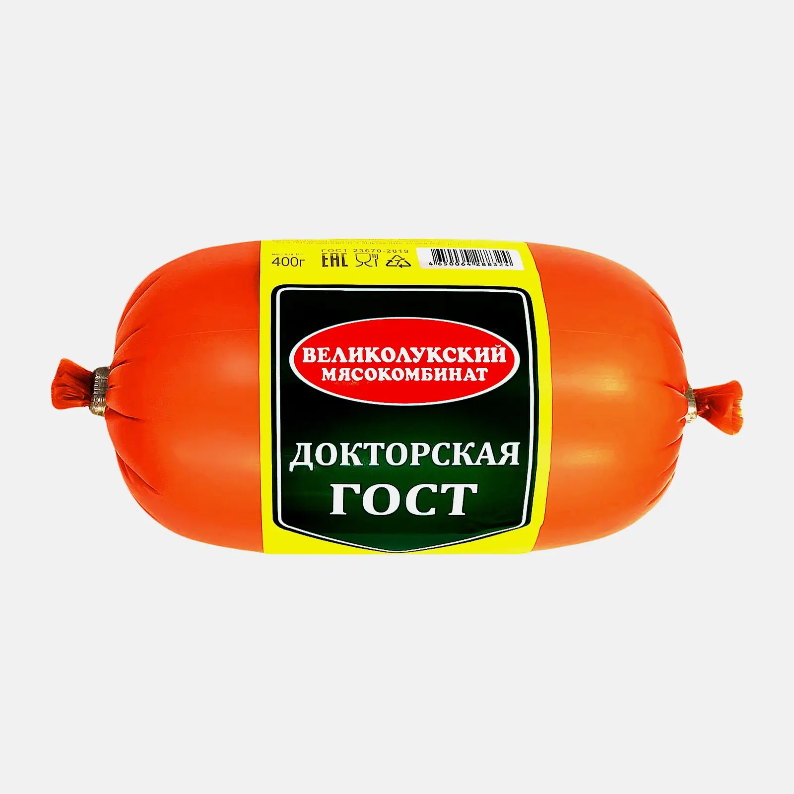 Изображение товара Колбаса Великолукский МК Докторская вареная 400г