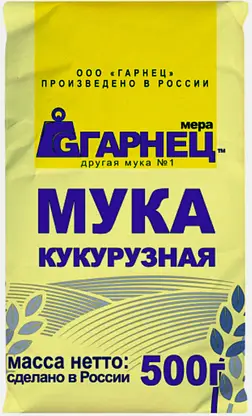 Мука Гарнец Кукурузная 500г