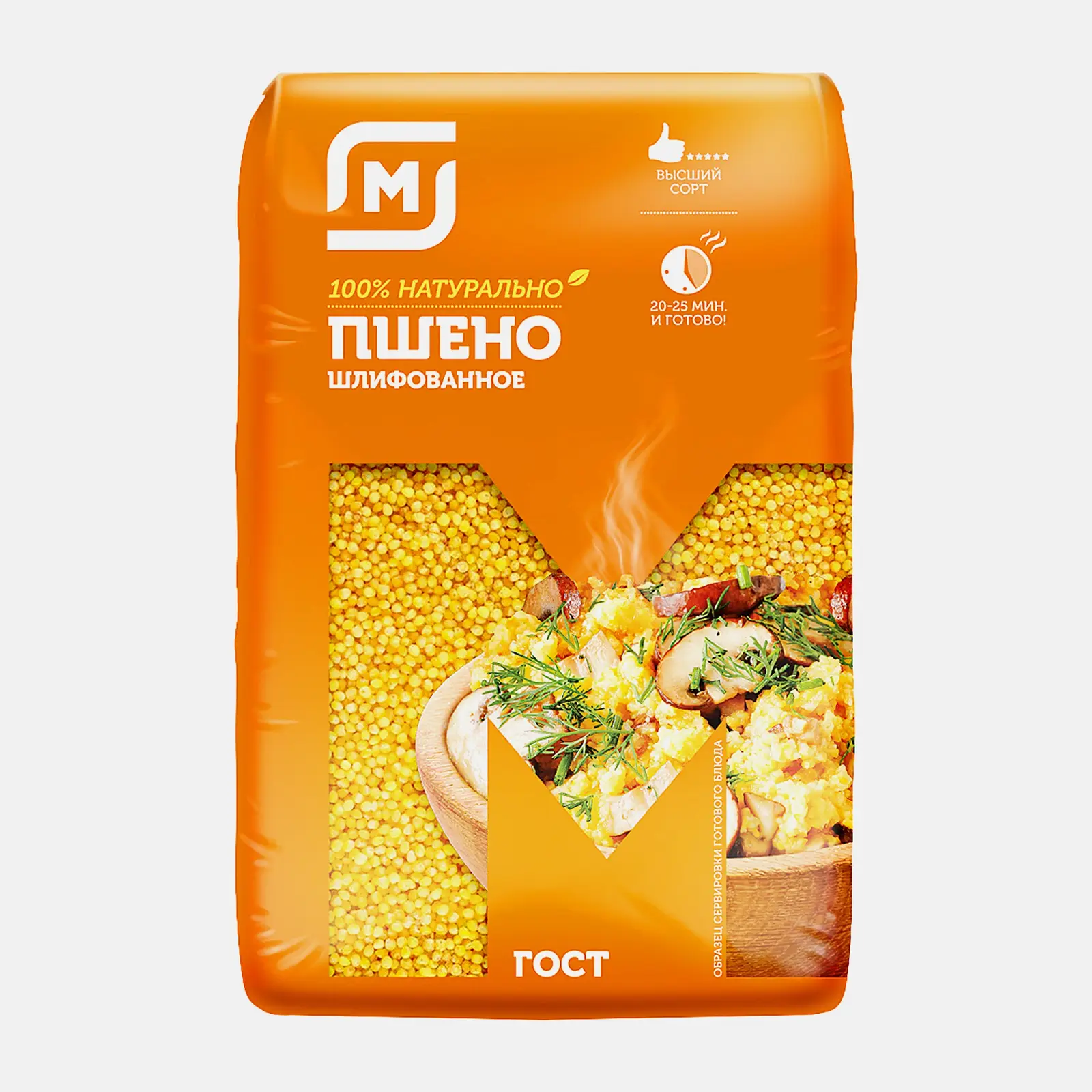 Пшено Магнит шлифованное 800г