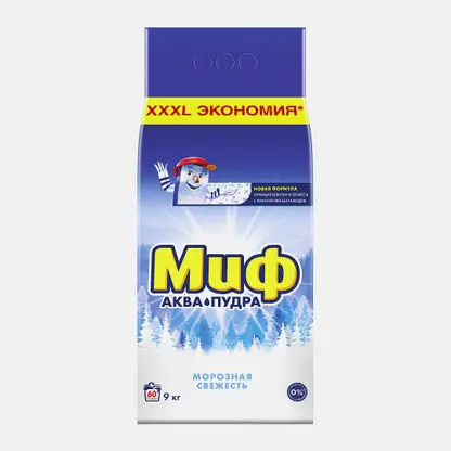 Стиральный порошок Миф автомат Морозная свежесть 9кг
