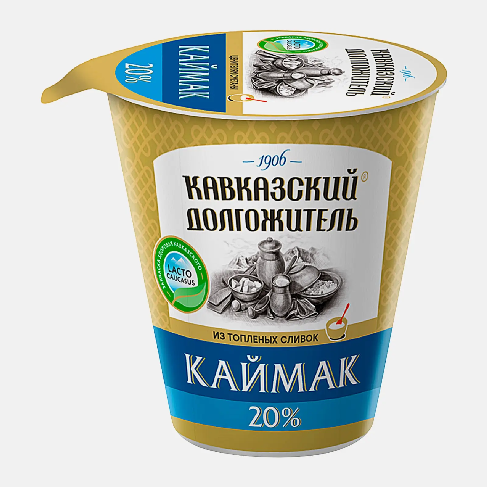 Каймак Кавказский долгожитель 20% 300г