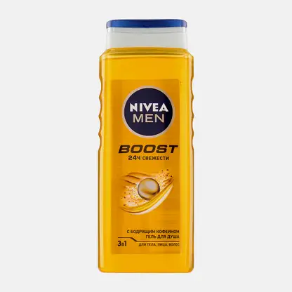 Гель для душа 3в1 Boost NIVEA Men 500мл