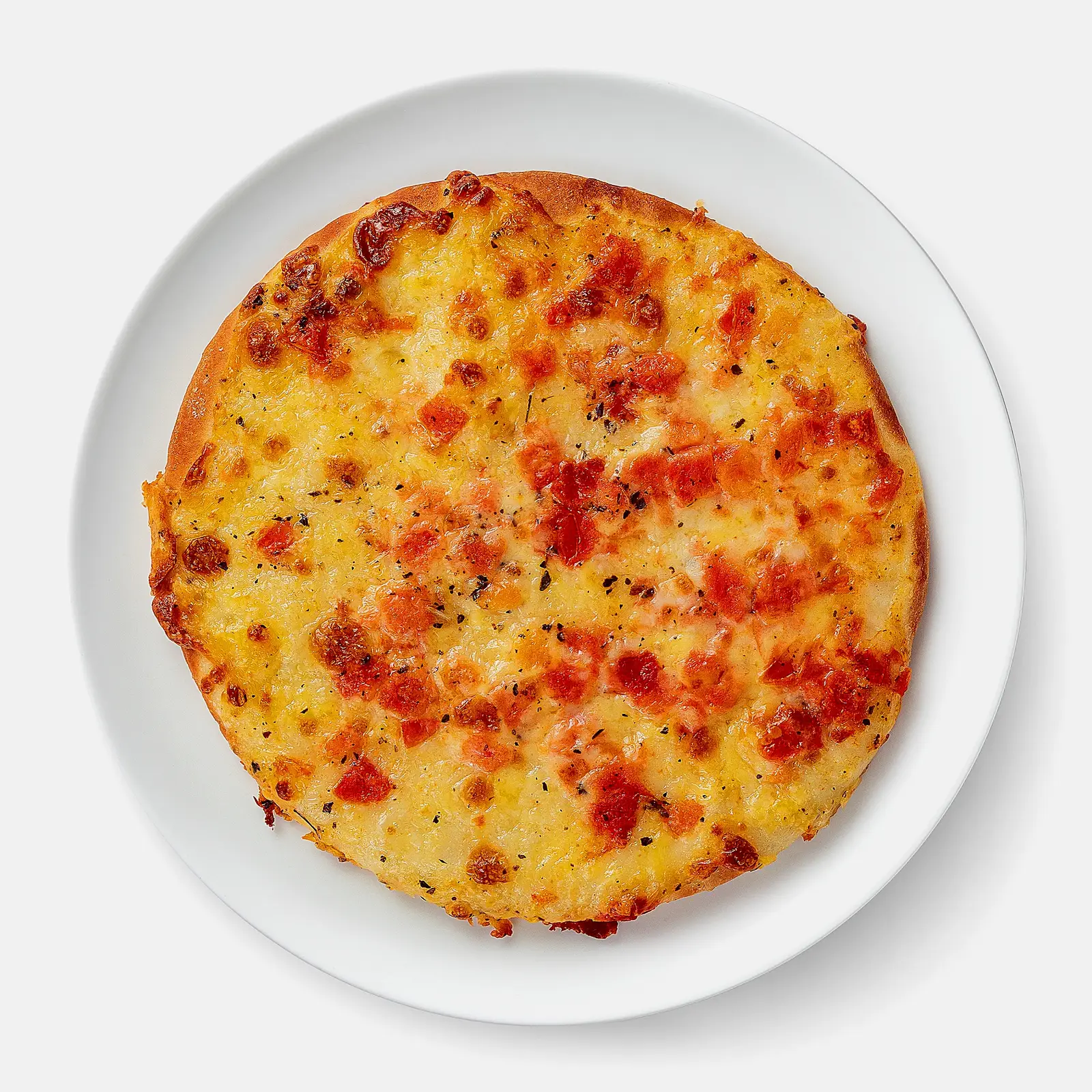 Изображение товара Лепешка Томат Базилик 170г - вкусная пицца и закуска с ароматными травами