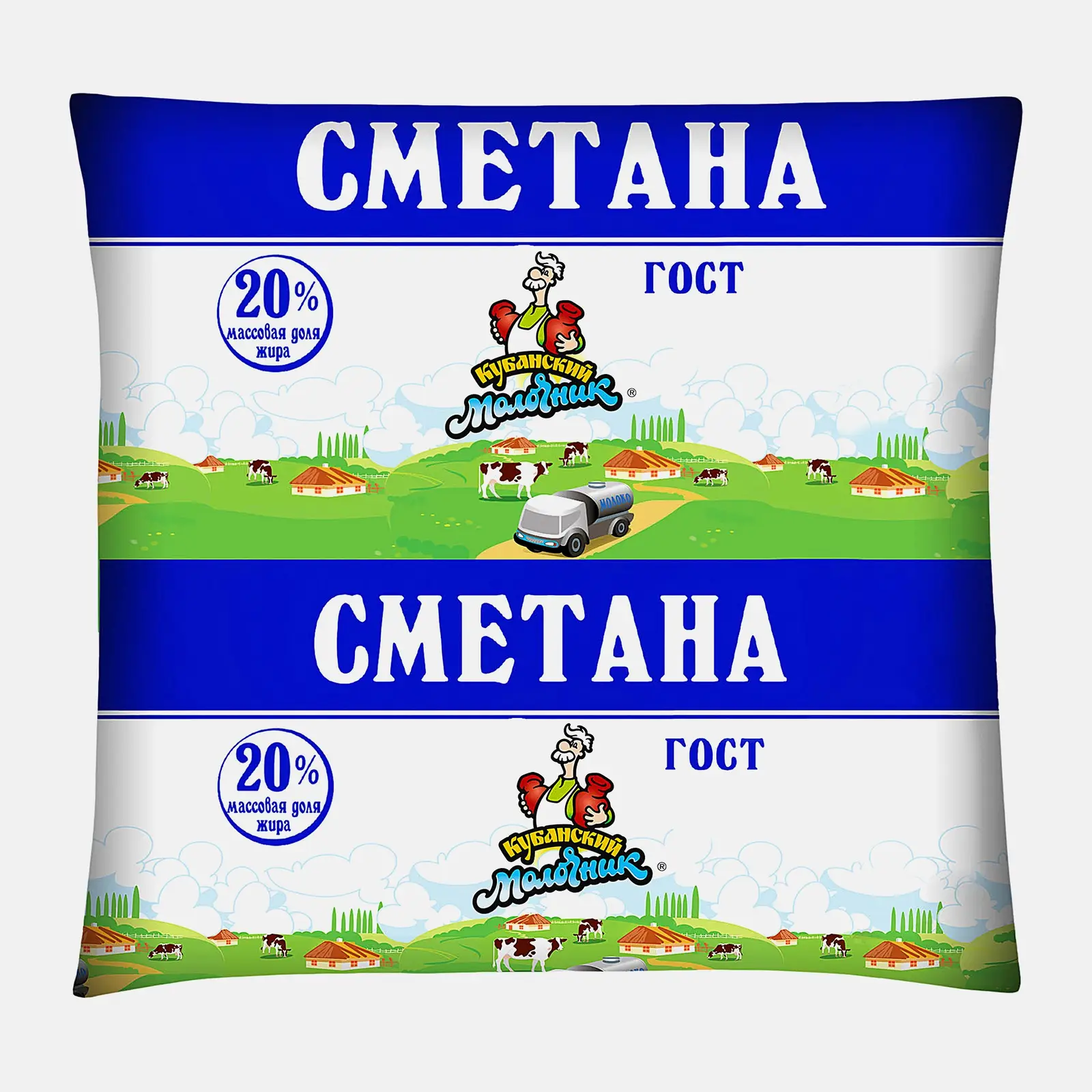 Сметана Кубанский молочник 20% 400г