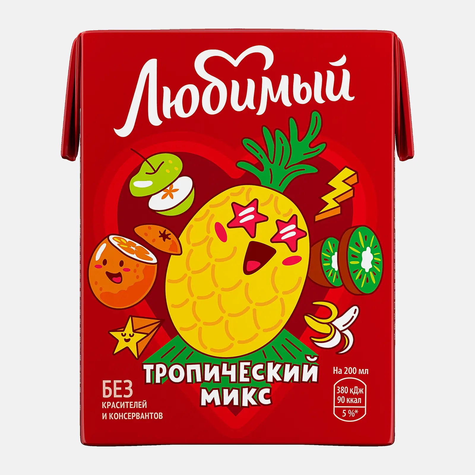 Напиток Любимый Тропический микс 200мл Напиток Любимый Тропический микс 200мл