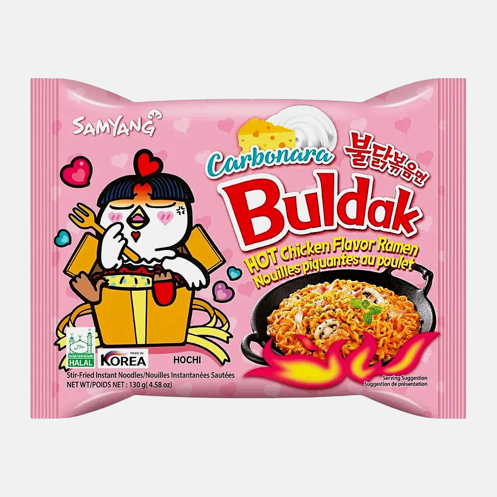 Лапша Samyang Buldak Хот Чикен Карбонара острая 130г