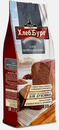 Мучная смесь ХлебБург хлеб Бородинский 450г