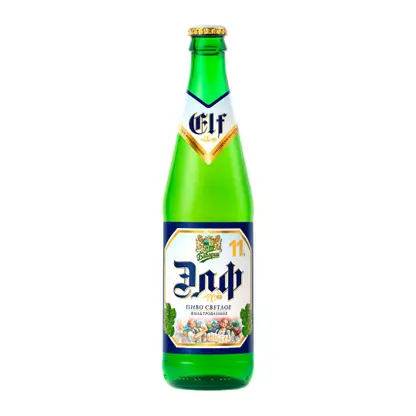 Пиво Бавария Элф светлое фильтрованное пастеризованное 4% 450мл