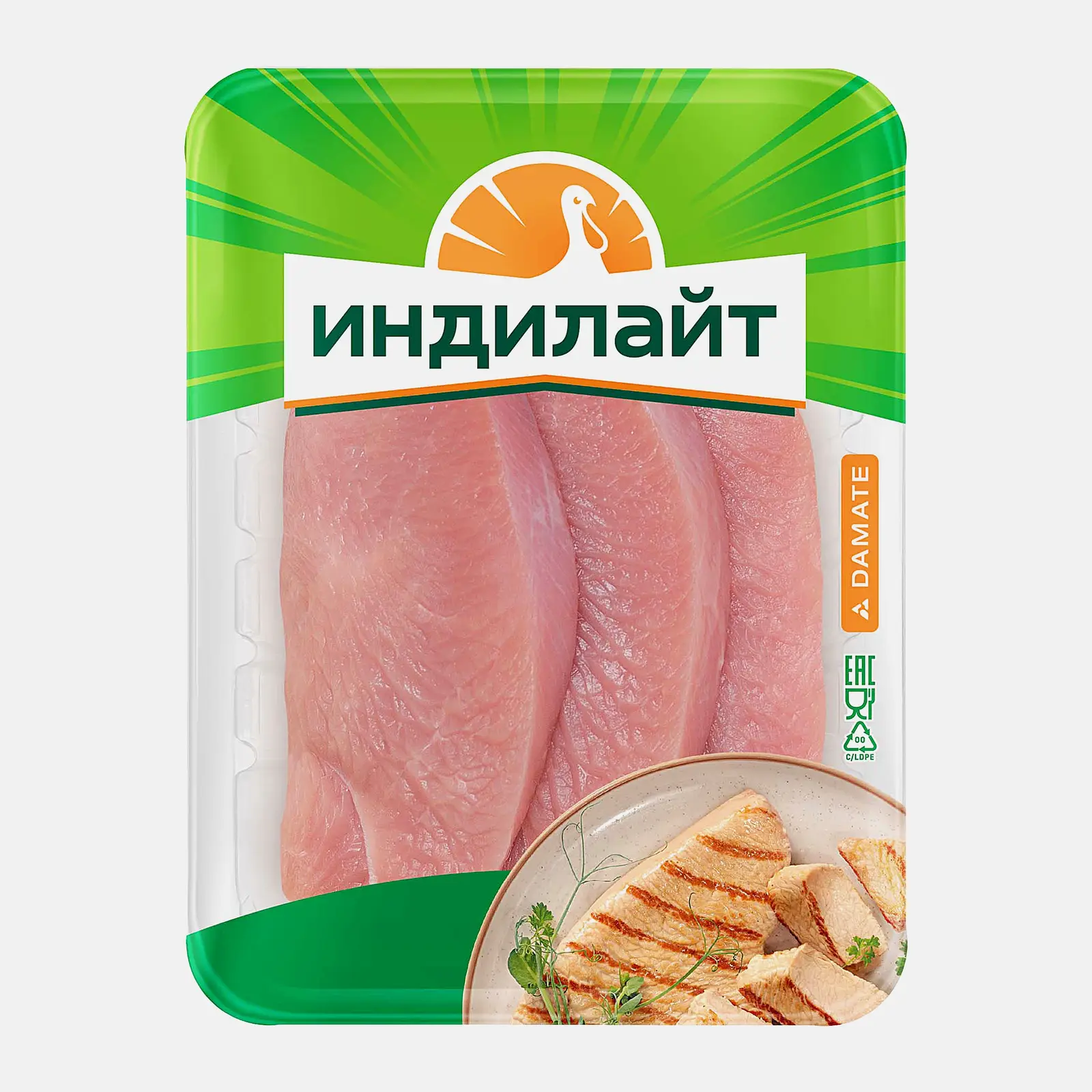 Изображение товара Стейк грудки индейки Индилайт 450г Изображение товара Стейк грудки индейки Индилайт 450г
