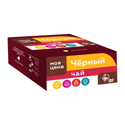 Изображение товара Чай черный Моя цена 100пак 150г